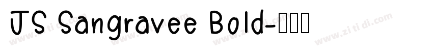 JS Sangravee Bold字体转换